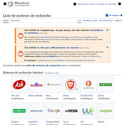 Liste De Moteurs De Recherche Pearltrees