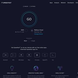 Speedtest Net Le Test De Bande Passante De Reference