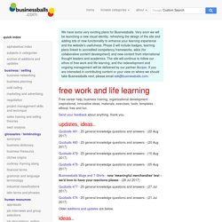 Businessballs Free Online Learning For Careers Work Management