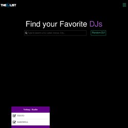 The DJ List The DJ List