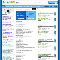 International Development Jobs Ngos Consulting Un Undp World