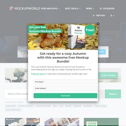 Download Free Mockups Design Pearltrees PSD Mockup Template