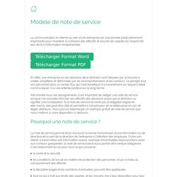Comment Rediger Une Note De Service Pearltrees