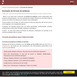 Formules De Politesse 50 Exemples Et Usages Corrects