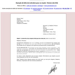 Lettre Motivation Pearltrees