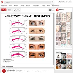 Maquillage Pearltrees photograph regarding Free Printable Eyebrow Stencils Pdf named Maquillage Pearltrees