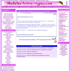 Lettre De Demission Pearltrees