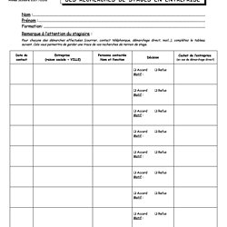 Trouver Son Stage Exemple Lettre Rapport De Stage En
