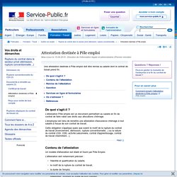 Attestation Destinee A Pole Emploi Pearltrees