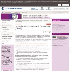 Que Doit Contenir La Declaration Unique D Embauche Due