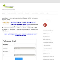 Axis Bank Personal Loan Updates Pearltrees