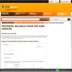 Lettre De Relance Modalite Mise En Oeuvre Injonction A