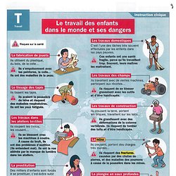 Le travail des enfants dans le monde et ses dangers Le travail des enfants dans le monde et ses dangers