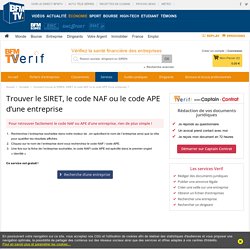 Chambre De Commerce Code Naf Et Ape Pearltrees