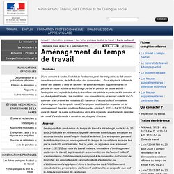 L Annualisation Du Temps De Travail Fiche Pratique Pearltrees