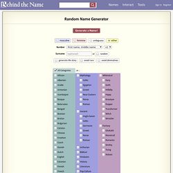 Random Name Generator Pearltrees