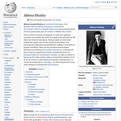 Aldous Huxley Pearltrees