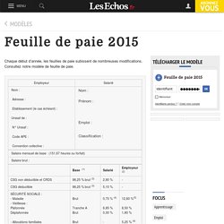 Fiche De Paie Excel 2013 Pearltrees
