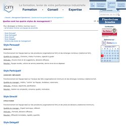 Definition De Style De Management Pearltrees