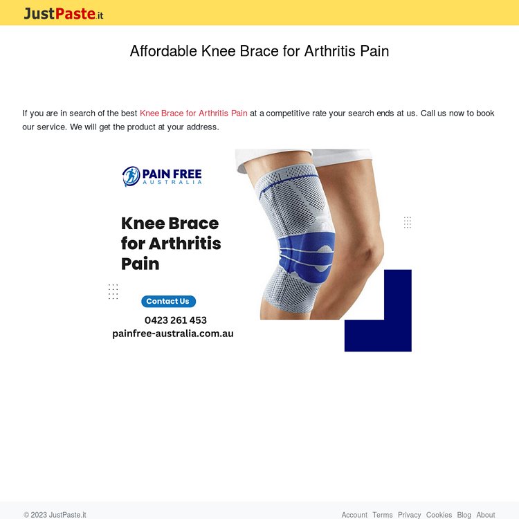 Affordable Knee Brace for Arthritis Pain